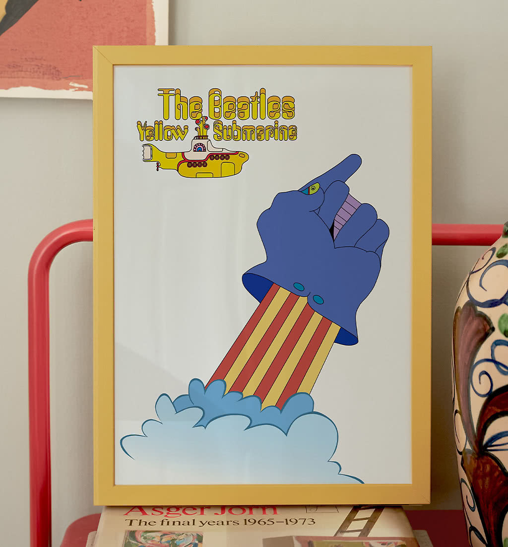 Vintage music poster – The Yellow Submarine Waving | Postery