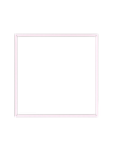 Cornice quadrata in viola pastello vista frontalmente, con un passepartout bianco che incornicia l’apertura
