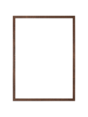 Miroir mural rectangulaire avec cadre en bois foncé