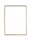 Rectangular wall mirror with ornate gold frame