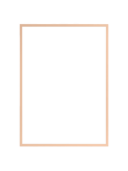 Mirror with a light wood frame and black rectangular reflection in the center