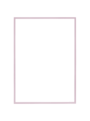 Rectangular mirror with a light pink frame and beveled edges