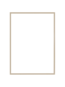 Rectangular mirror with light wood frame in patchwork design