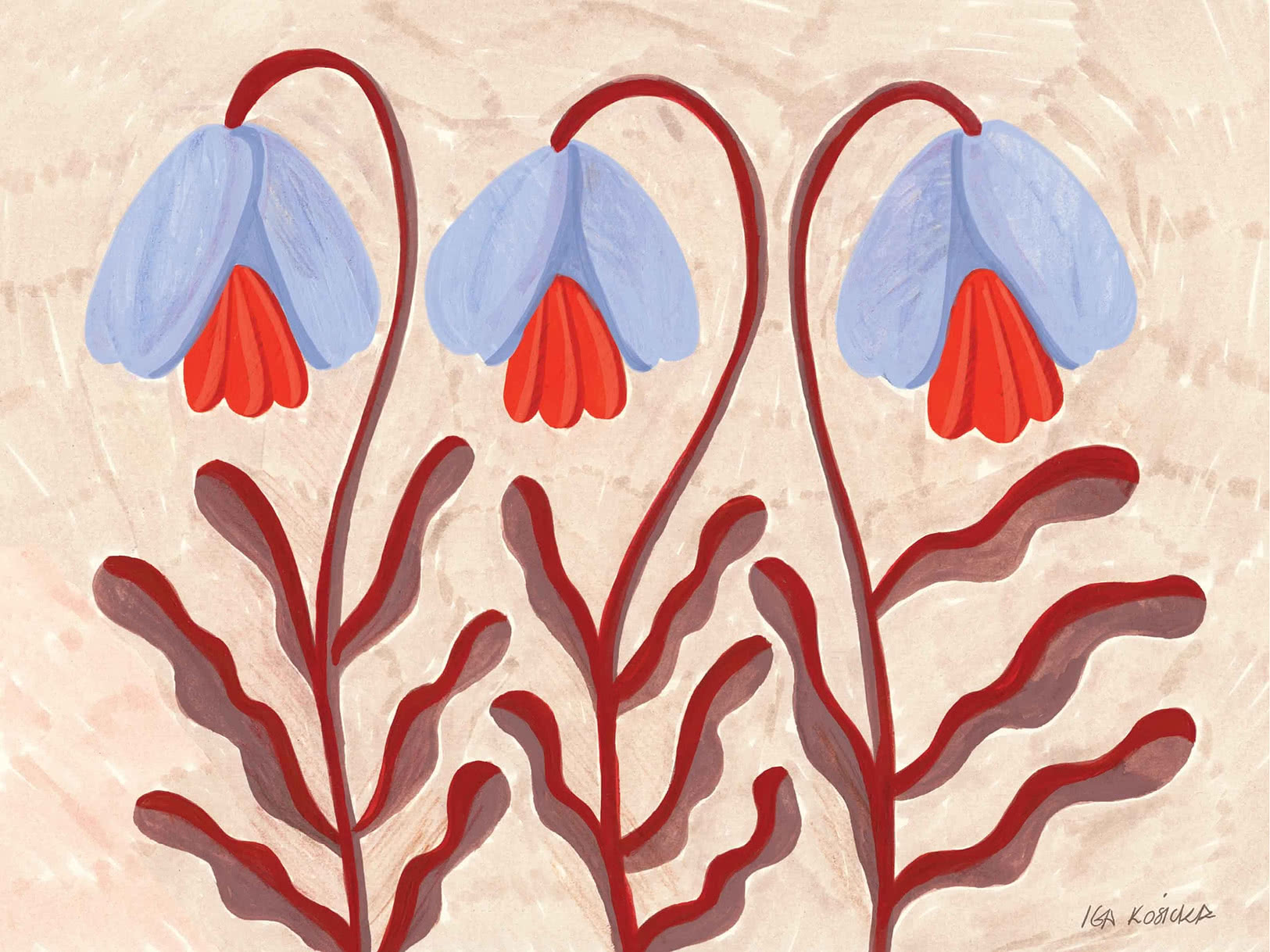 Blue flower poster – Bonjour Botanique 2 | Postery
