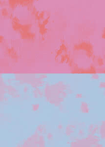 Motivo astratto rosa e azzurro chiaro con pennellate dall'effetto nuvola