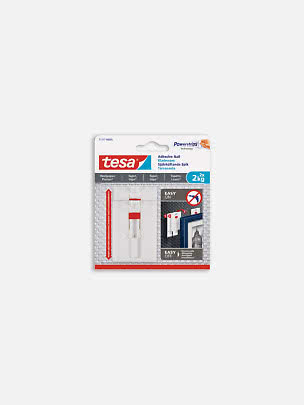 Tesa Powerstrips klæbesøm i emballage til tapet og gips, bæreevne 2 x 2 kg