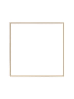 Cornice quadrata in grigio cashmere vista frontalmente, con un passepartout bianco che incornicia l’apertura