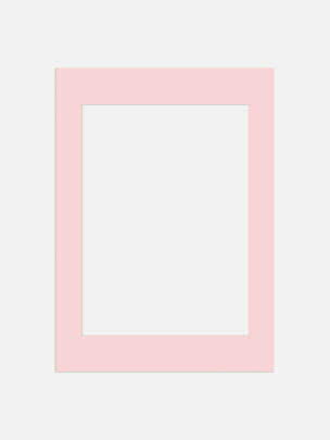 Passe-partout violet pastel avec ouverture rectangulaire