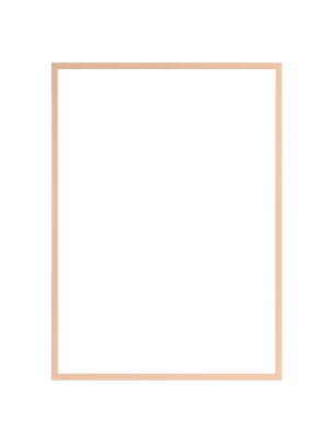 Mirror with a light wood frame and black rectangular reflection in the center