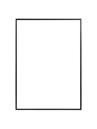 Rectangular decorative wall mirror with beveled edges and geometric design in gray tones