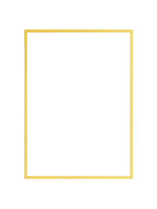 Rechteckiger Wandspiegel mit goldfarbenem Rahmen