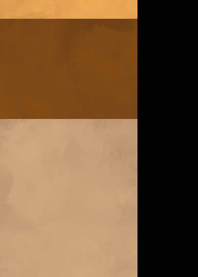 Motivo astratto con ampie fasce orizzontali ocra, marrone e beige dalla texture leggera
