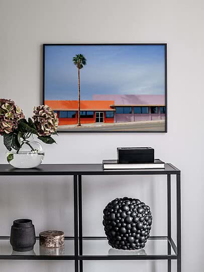 Palm tree poster – Road Palm | Postery