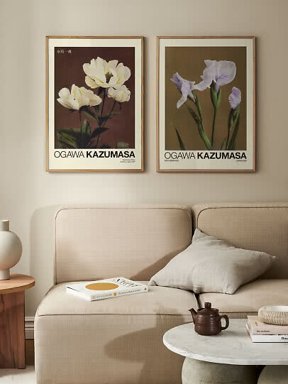 Vintage floral poster – Haerdaceous Peony by Ogawa Kazumasa