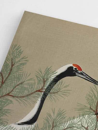 Vintage art – Cranes from Momoyogusa by Kamisaka Sekka