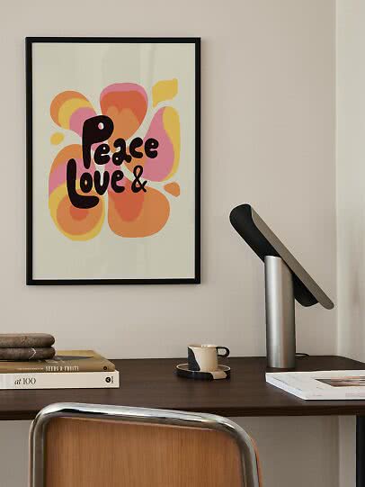 Quote poster – Peace & Love | Postery