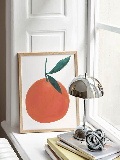 フレーム付The poster club ポスターPonza Tangerine Orange