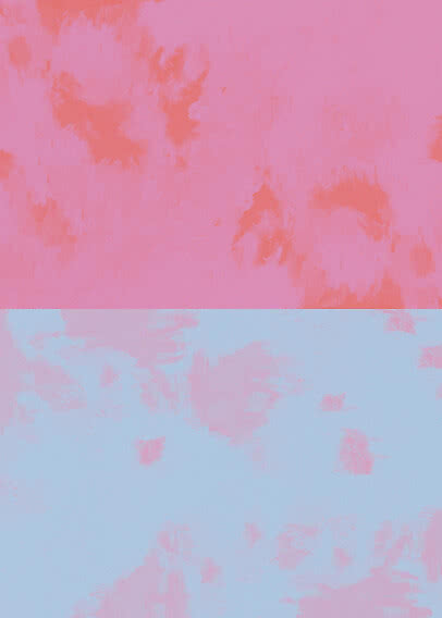 Motivo astratto rosa e azzurro chiaro con texture morbida effetto pennellate