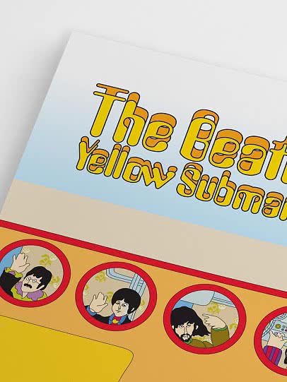 Vintage music poster – The Yellow Submarine Waving | Postery