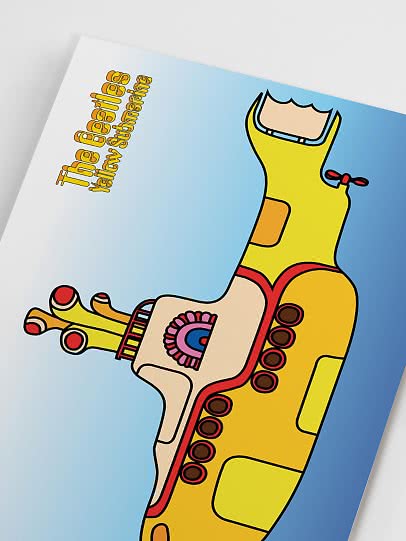 Music poster – The Beatles, Yellow Submarine | Postery