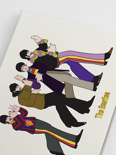 アート・デザイン・音楽 The Art Of The Yellow Submarine Music poster – Yellow Submarine Dancing | Postery