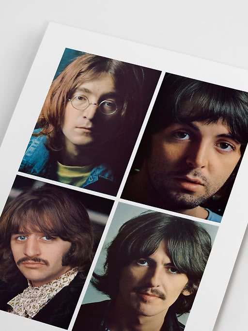 THE BEATLES モザイク風ポスター 89.8*64 The Beatles - in London Wall Poster, 34L x 22.4W, Unframed Version