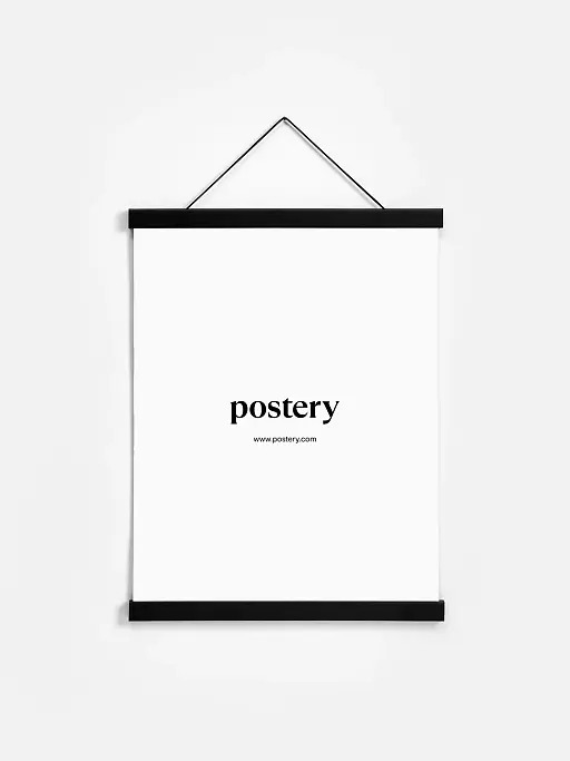 Poster hangers in wood for a simple, stylish look