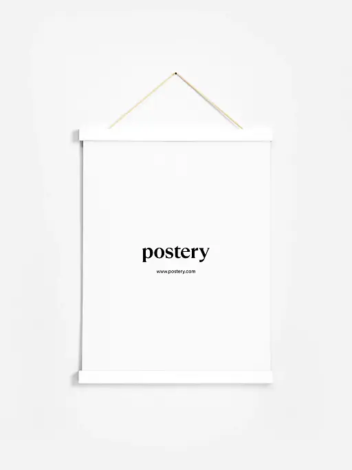 【入手困難】MOEBE POSTER HANGER (white) Poster hangers in wood for a simple, stylish look