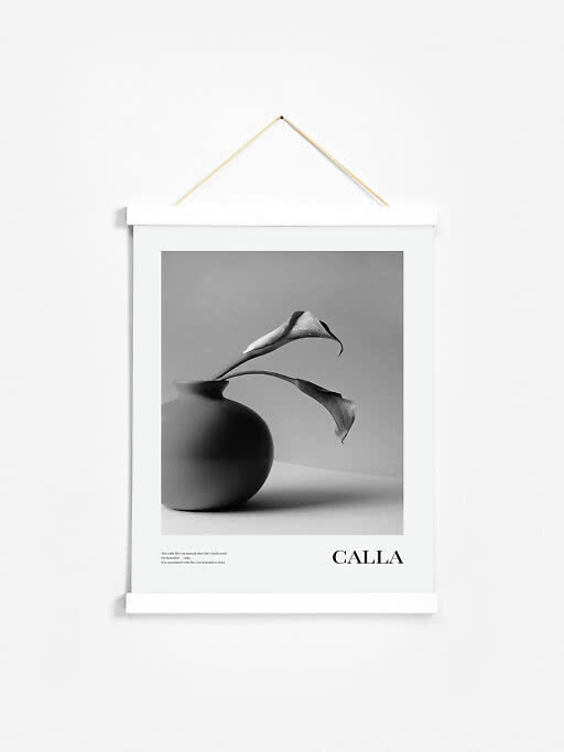 Poster hangers in wood for a simple, stylish look
