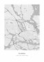 Mapa urbano en blanco y negro de Estocolmo con calles, agua y coordenadas abajo