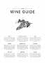 Plakat med teksten "Your Wine Guide", drueillustration og oversigt over rødvinsdruer og madparringer