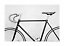 Schwarzes Fahrrad mit gebogenem Lenker und schwarzem Sattel vor heller Betonwand