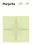 Minimalistisches Margarita-Poster mit Zutatenliste und grünem geometrischem Sternmotiv