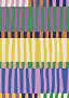 Colorful abstract pattern with wavy vertical stripes in wide horizontal bands