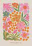 Colorful floral poster with stylized flowers and the text "Southern California flora"