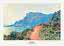Monet poster of an impressionist coastal landscape with mountain, sea and path in Monaco