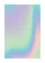 Abstrakt billede med blød holografisk gradient i pastelblå, lilla, grøn og rosa