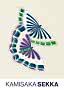 Stylized illustration of two butterflies in green, blue, and purple tones on a light background
