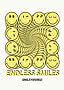 Poster con faccine smile gialle in un tunnel a spirale e scritta "Endless Smiles" di SmileyWorld