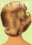Vintage magazine cover showing the back of a woman with a sleek sculpted blonde hairstyle.