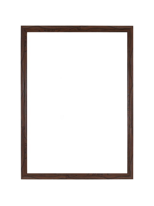 Dunkelbrauner Holzrahmen für Poster oder Foto, Hochformat