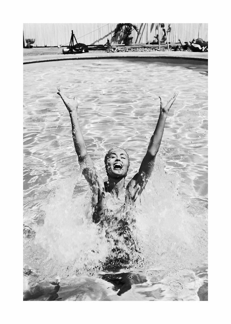 Black and white poster – Pool Day | Postery