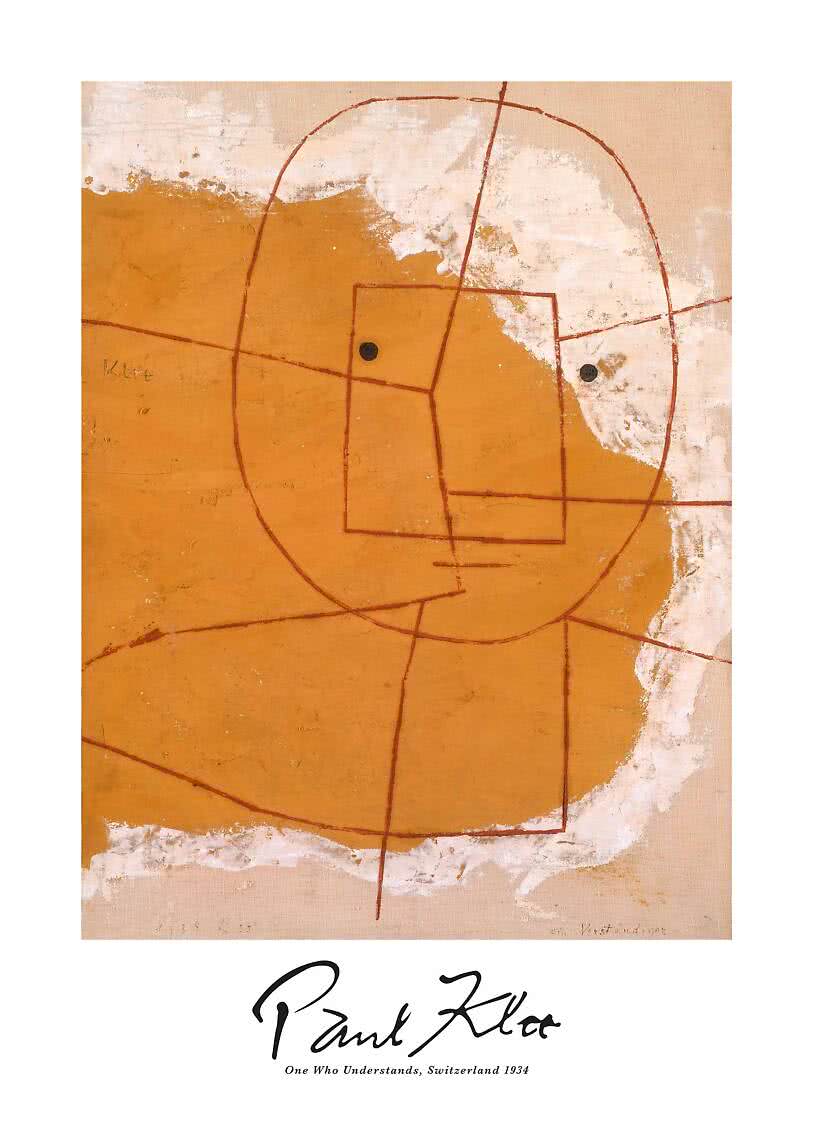 Abstract poster – One Who Understands by Paul Klee