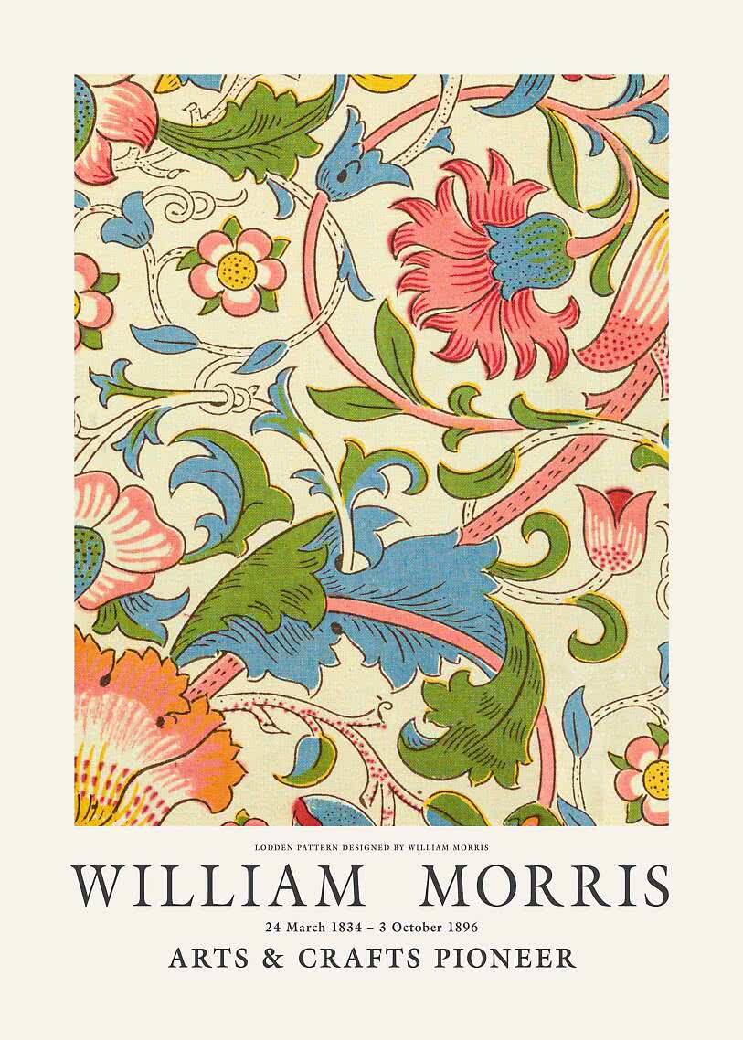 Vintage poster – Lodden Pattern by William Morris | Postery