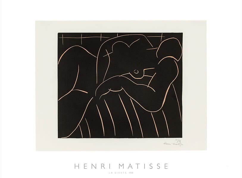 Art print – La Sieste 1938 by Henri Matisse | Postery