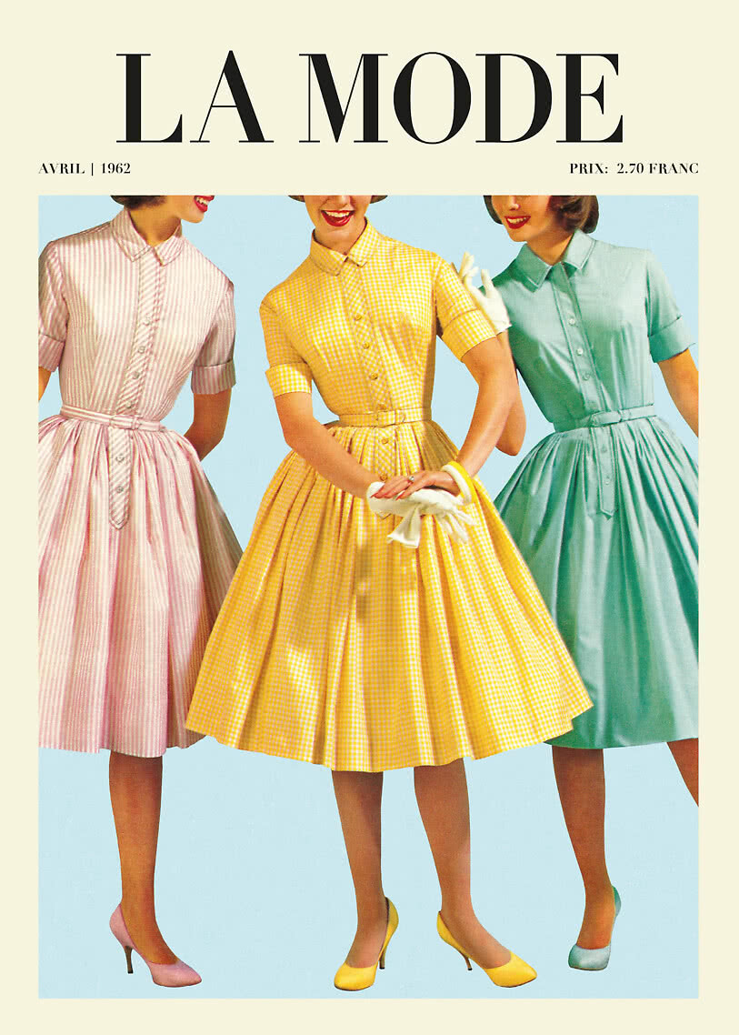 vintage dresses for women Retro Stage V-neck Floral Button-Up Puff Sleeves Midi Dress for Daily Casual Picnic Vacation main image 1