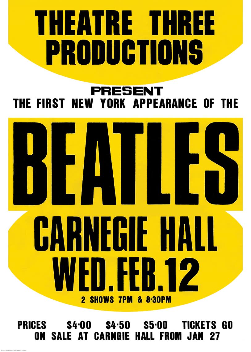 Music poster – The Beatles Carnegie Hall | Postery