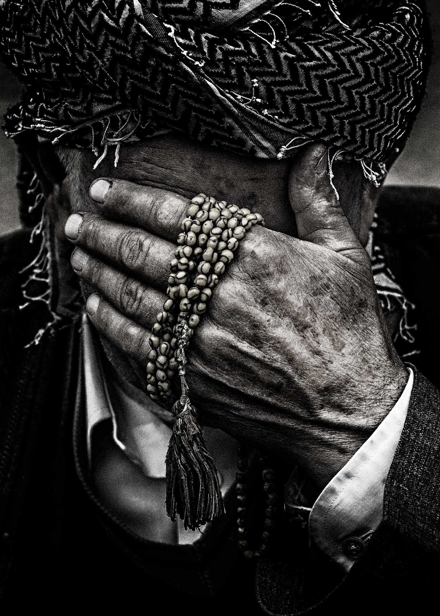 Old Man Poster - Schwarzweißes Porträtfoto (50x70 cm)