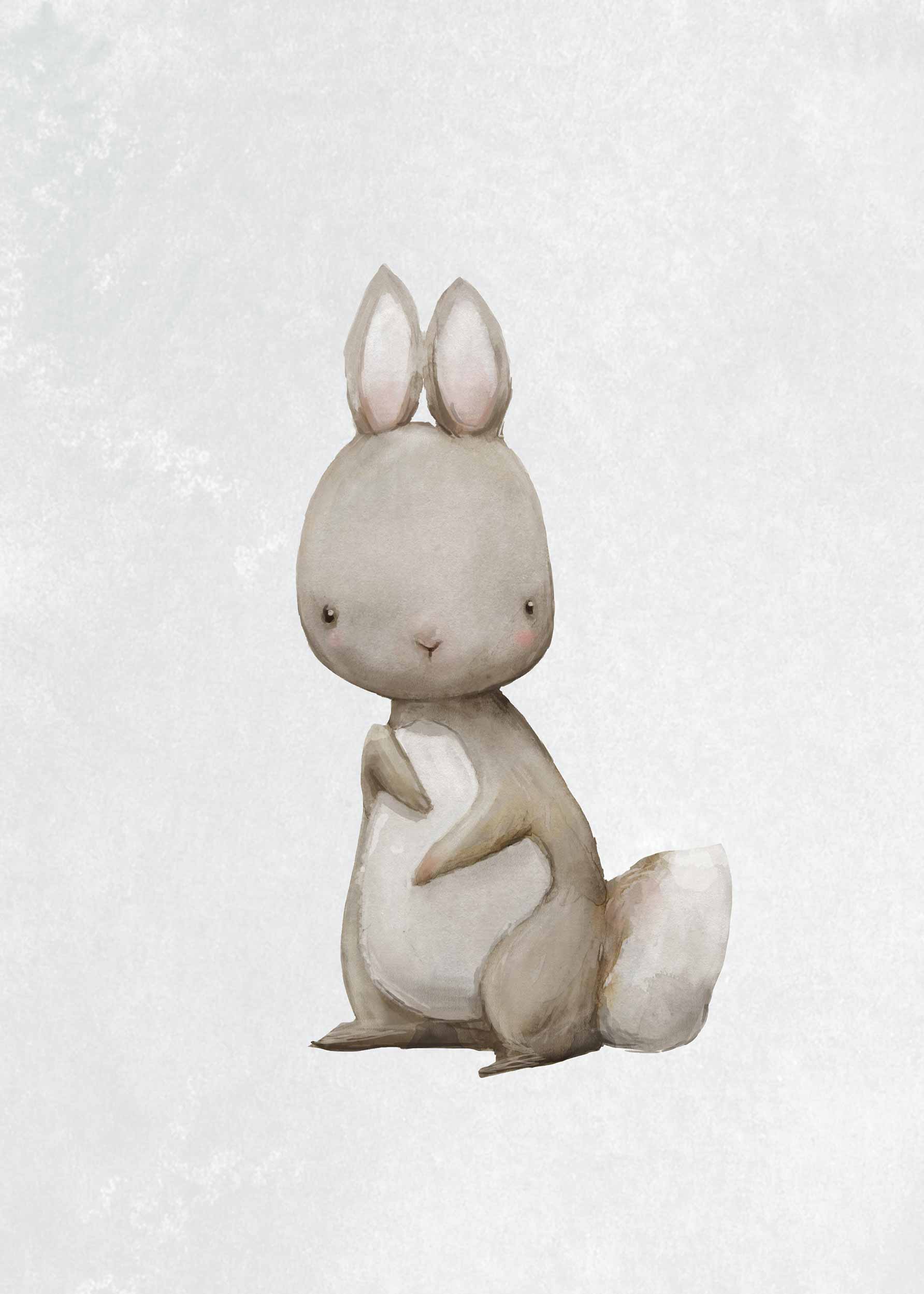Rabbit Poster - Tierillustration (50x70 cm)