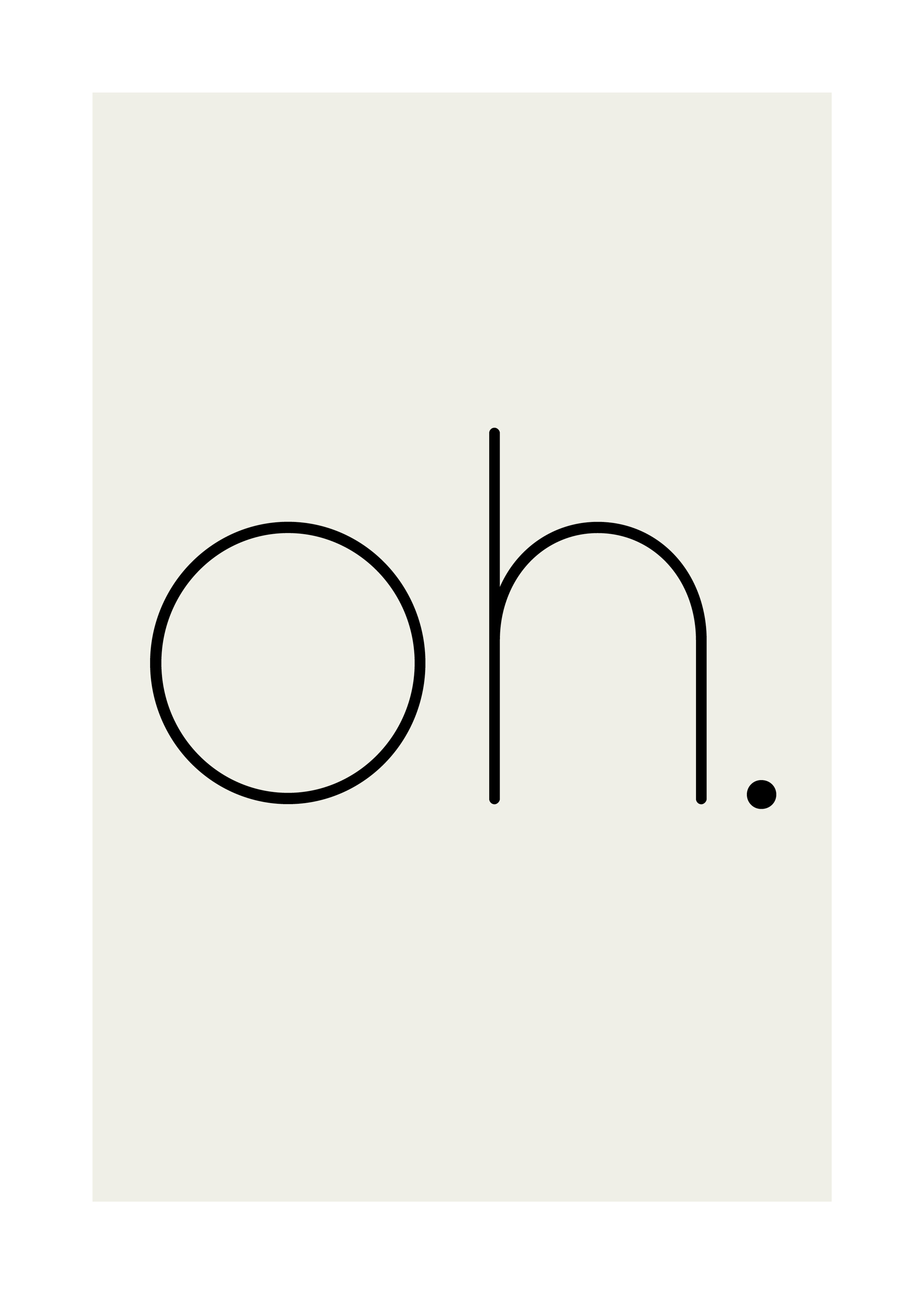 Oh. Poster - Typography illustration (30x40 cm)